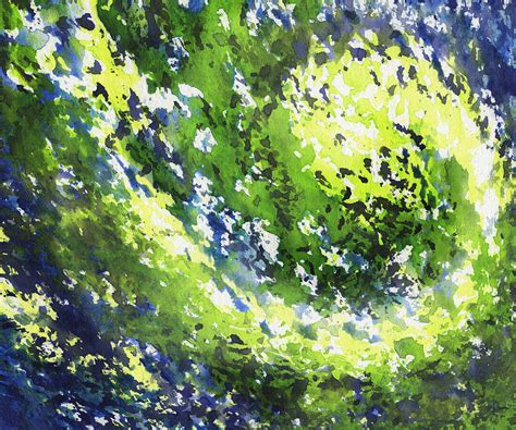 Organic Curve Abstract Watercolor Painting By Irina Sztukowski Pixels