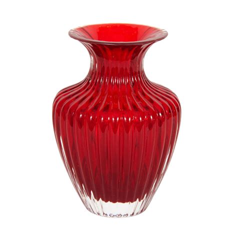 Ruby Red Murano Glass Vase Vases John Salibello