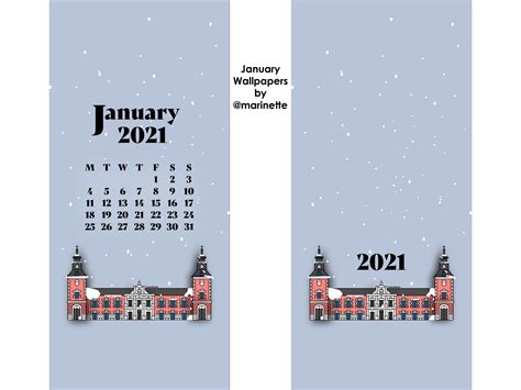 January 2021 Calendar Madrid By Marinette On Dribbble