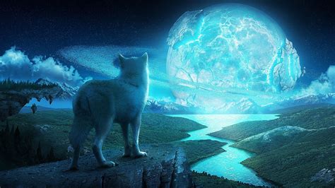 Free Download Wolf In A Fantasy World Ultra Hd 4k Wallpaper Wolf