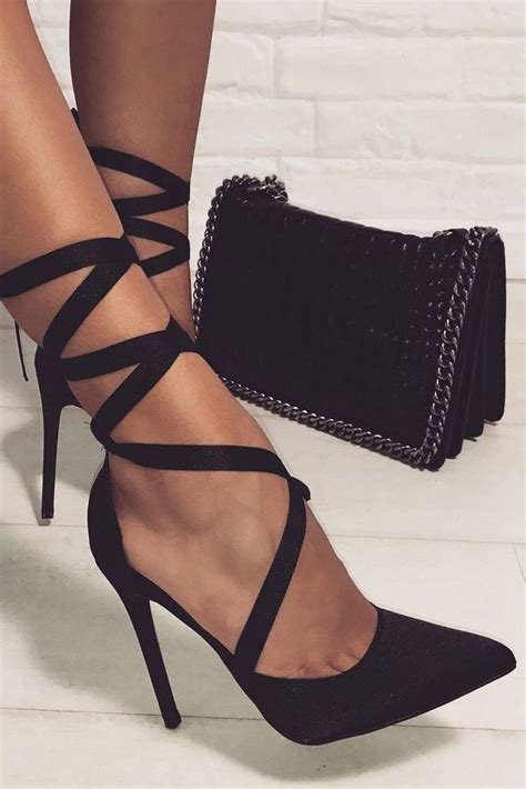 36 Hottest Black Strappy Heels Designs Heels Fancy Shoes Prom Shoes