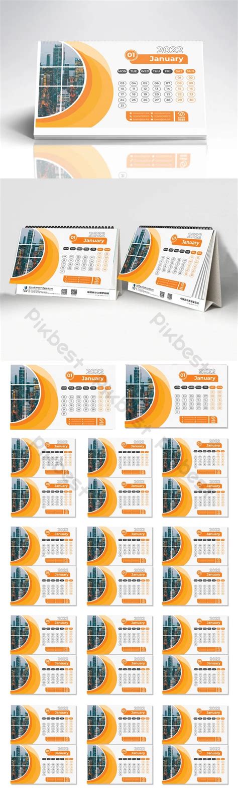 Gambar Desain Template Kalender Meja 2022 Eps Unduhan Gratis Pikbest