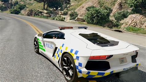 Lamborghini aventador is a 2 seater coupe car available at a price range of rs. Malaysia Police PDRM Lamborghini Aventador 0.1 - GTA V ...