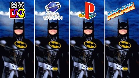 Batman Forever The Arcade Game 1996 MS DOS Vs Sega Saturn Vs PS1 Vs