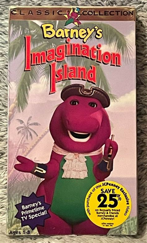 Barneys Imagination Island Jcpenney Exclusive Vhs Vcr New Sealed For