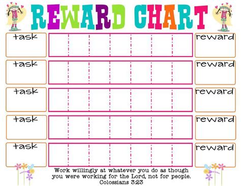 Reward Charts Free Printable Web Free Printable Reward Charts And Other