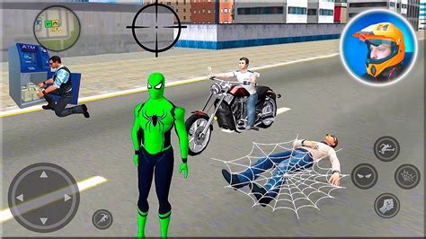 Spider Rope Hero Ninja Gangster Crime Vegas City Android Gameplay Youtube