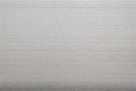 Silver Metal Texture Of Brushed Stainless Steel Plate Stock Photo