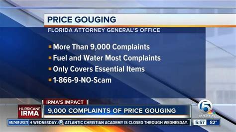 Beware Of Disaster Scams Price Gouging After Irma