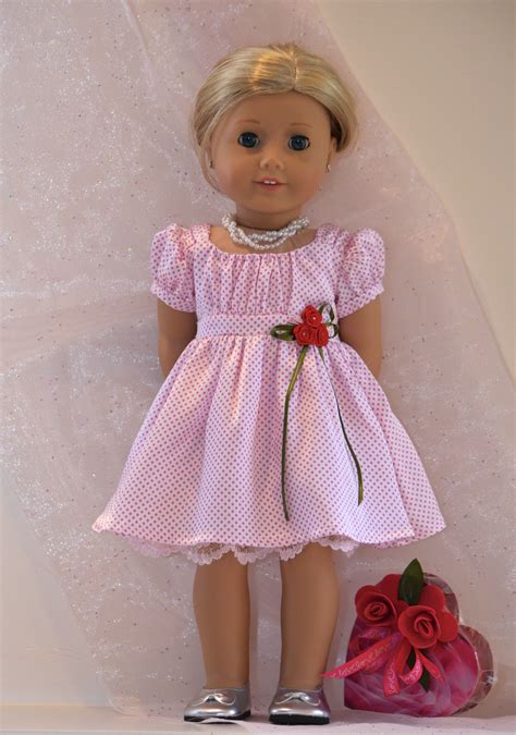 American Girl Valentine Ensemble Including Little Box Of Chocolates