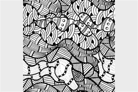 Abstract Doodle Background Doodle Background Black And White