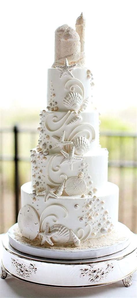 11 Spectacular Designs Of Beach Wedding Cake For Your Vows