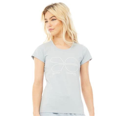 Køb Crosshatch Damer Classico T Shirt Bleg Blå