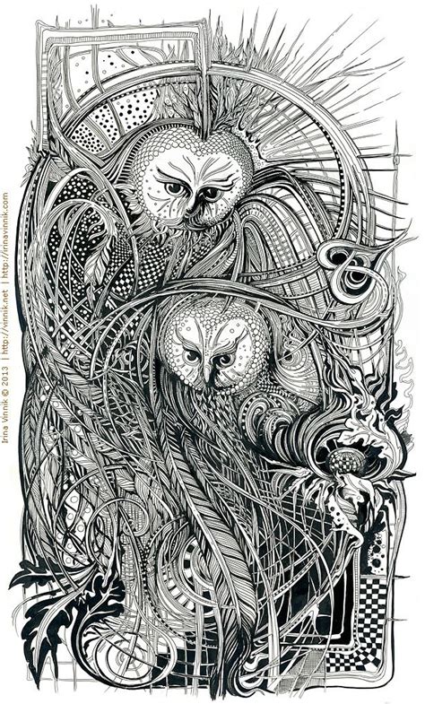 582 Best Images About Pattern Owls On Pinterest Adult
