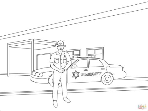 Sheriff Coloring Page Download And Print For Free