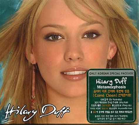 Hilary duff launched her music career back in 2002 when her debut album santa claus lane came out, which (of course) makes metamorphosis her 2nd cd, even though people mistake it as her 1st. Hilary Duff Metamorphosis Korean CD album (CDLP) (283847)