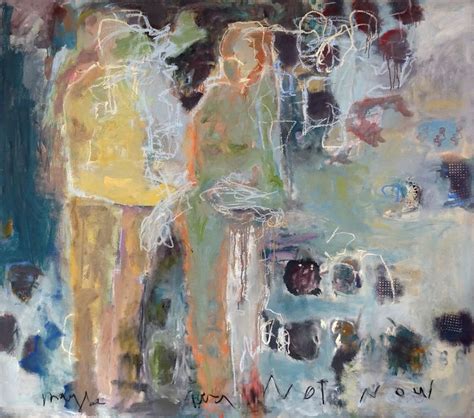 Not Now Maybe Never Bonnie Goldstein Painting Abstract Contemporary