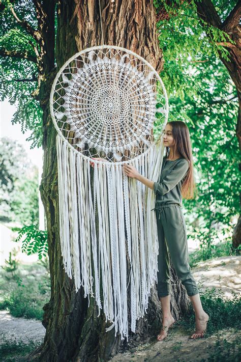 Giant Dream Catcher Large Dream Catcher Wall Hanging Large Etsy