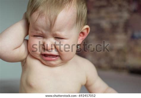 Crying Baby Girl Portrait Stock Photo 692457052 Shutterstock