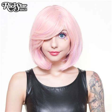 Rockstar Wigs Hologram 12 Powder Pink 00663 40 Liked On Polyvore