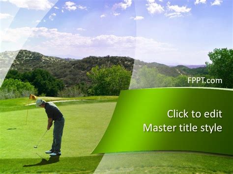 Golf Themed Powerpoint Template Free Printable Templates
