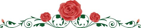 Download Tags Red Rose Vine Border Full Size Png Image Pngkit