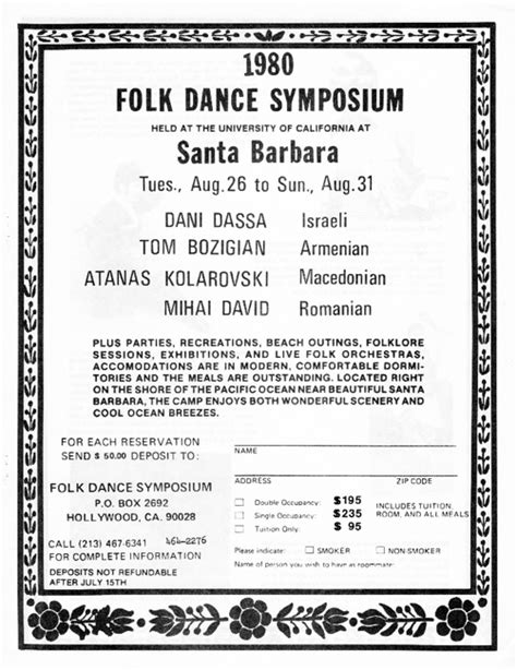Барбара тарбак / barbara tarbuck. Santa Barbara Folk Dance Symposium Flyers - Folk Dance ...
