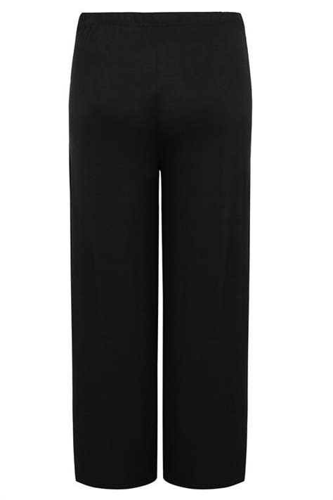 Bump It Up Maternity Black Palazzo Trousers With Comfort