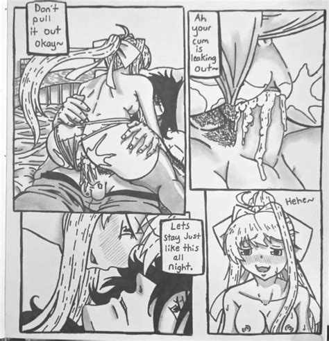 Rule 34 After Orgasm Black And White Blush Breasts Comic Cowgirl