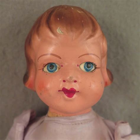 1940s Vintage European Composition Doll 13 Inches European Vintage
