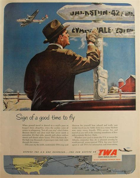 1940s twa trans world airlines airport airplane vintage ad… flickr
