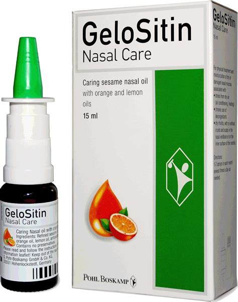 Gelositin Nasal Spray 15ml Uk Health And Personal Care