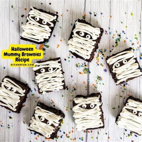 Halloween Mummy Brownies Recipe Diy And Fun