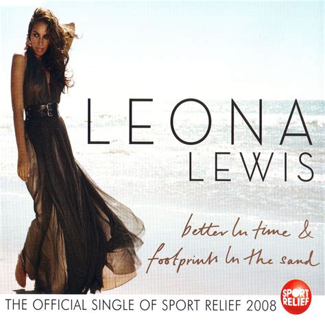 Carátula Frontal De Leona Lewis Better In Time Footprints In The