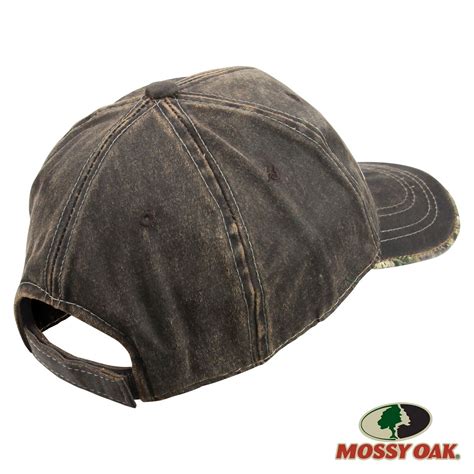 Mossy Oak Waxed Canvas Logo Cap Brownmoc Ebay