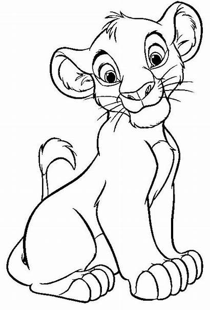 Lion King Disney Coloring Printable Simba