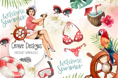 Welcome Summer Clip Art By Crave Designs
