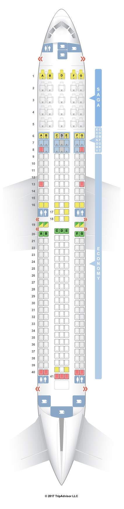 Seatguru Seat Map Icelandair Boeing 767 300er 76w