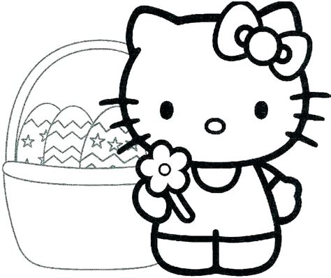 Hello Kitty Rainbow Coloring Page | Coloring Page Blog
