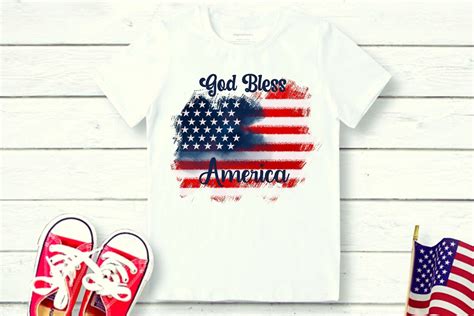 American Flag Svg God Bless America Svg Patriotic Svg 4th Etsy