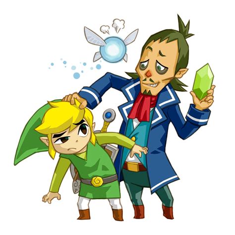 The Legend Of Zelda Phantom Hourglass Toon Link And Captain Linebeck