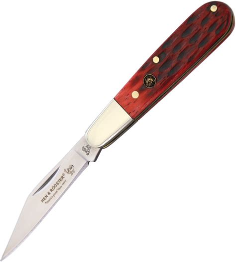 Hen And Rooster Hr Rpb Folder Red Pick Bone Knife