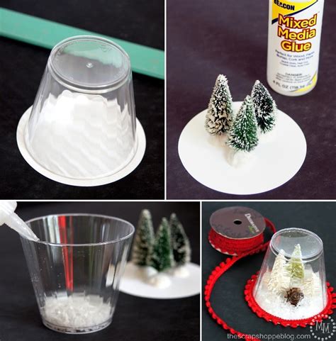 Diy Snow Globe Ornaments Kids Craft
