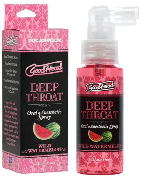 goodhead deep throat oral anesthetic spray wild watermelon 2 ounce orgasmic deals