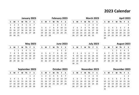 Printable Calendar 2023 Images Hd Calendar Png Png Play