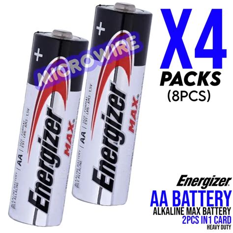 Energizer Aa Batteries 4 Cards Energizer Max Aa Alkaline Battery 2