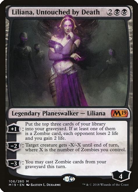 Liliana Untouched By Death Core Set 2019 Magic The Gathering
