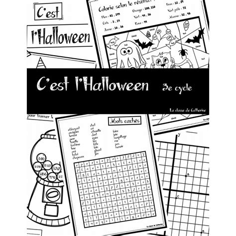 Passe-temps « C\'est l\'Halloween » 2e et 3e cycle