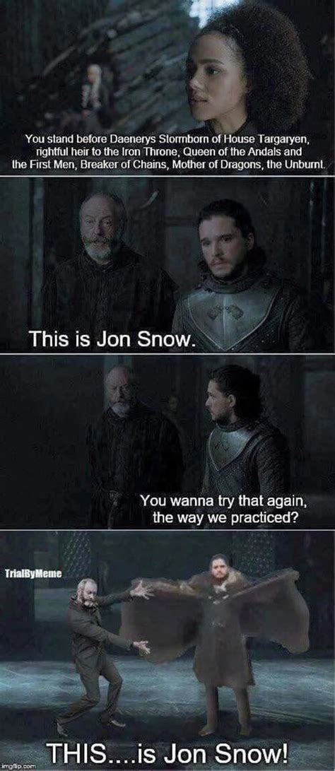 7 Memes Hilários Que Definem Jon Snow De Game Of Thrones Lista
