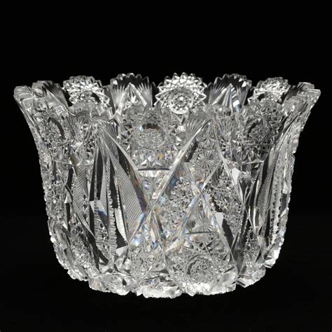 Sold Price A Signed American Brilliant Period Cut Glass Bowl J Hoare And Co October 6 0119